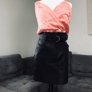 H&M faux leather skirt